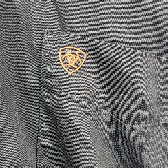 ARIAT Black Button-Down Shirt (XL) - Picture 4 of 8